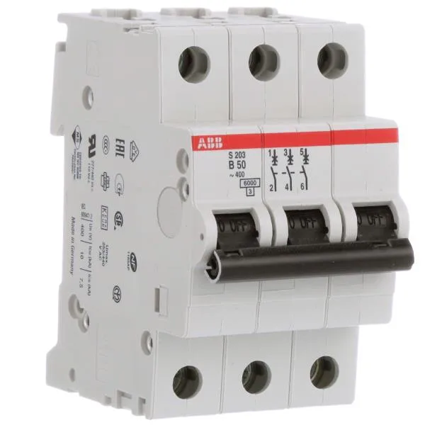 ABB ST203M-B50 — 3-Pole MCB (DIN Rail) (image 4)