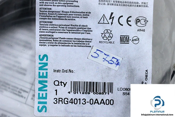 Siemens 3RG4013-0JB00 — Proximity Sensors