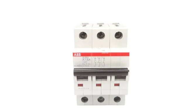 ABB S203-K16 — 3-Pole MCB (DIN Rail) (image 2)