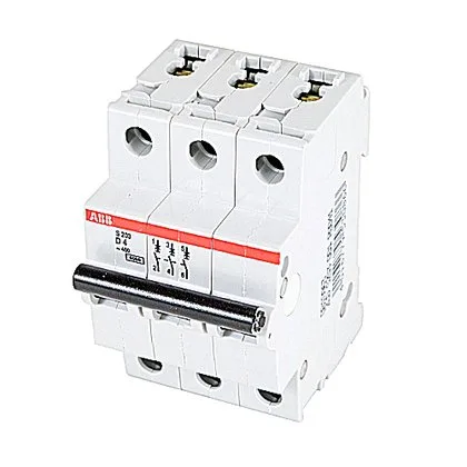 ABB S203-D4 — 3-Pole MCB (DIN Rail) (image 2)