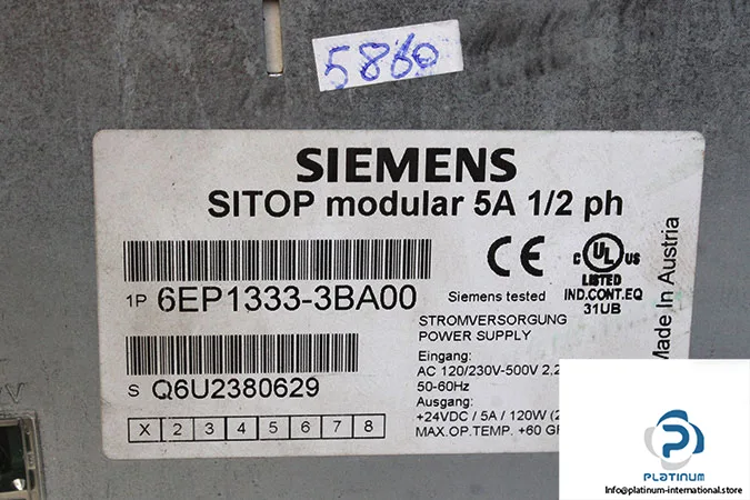 Siemens 6EP1333-3BA00 — DIN Rail Power Supplies (image 5)