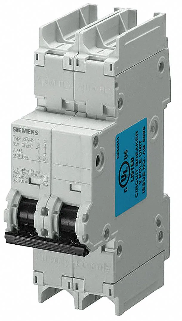 Siemens 5SJ4205-8HG41 — 2-Pole MCB (DIN Rail) (image 2)