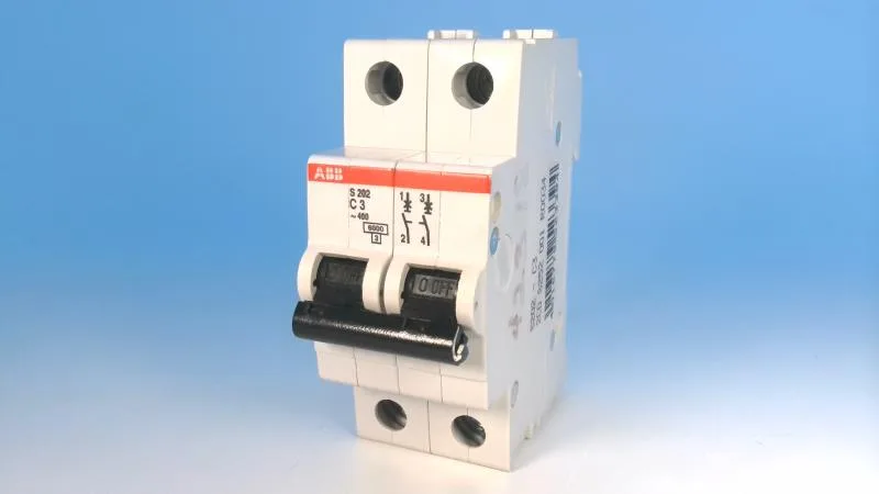 ABB S202-C3 — 2-Pole MCB (DIN Rail) (image 2)