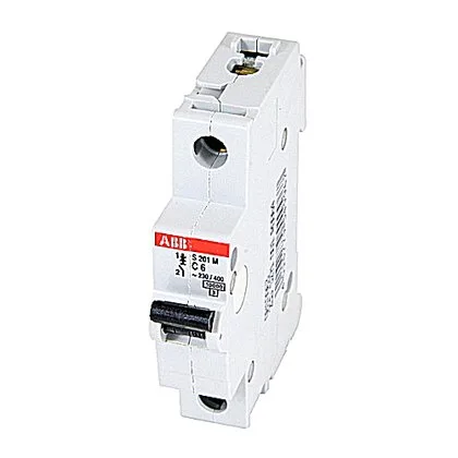 ABB S201M-C6 — 1-Pole MCB (DIN Rail) (image 2)