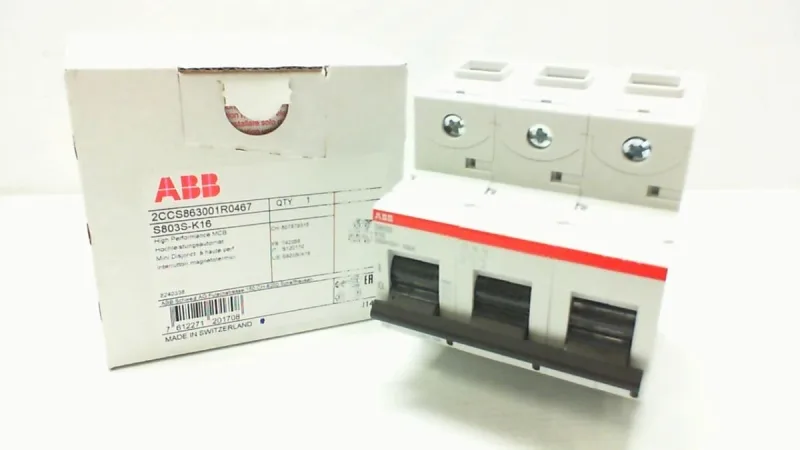 ABB S803S-K16 — 3-Pole MCB (DIN Rail) (image 4)
