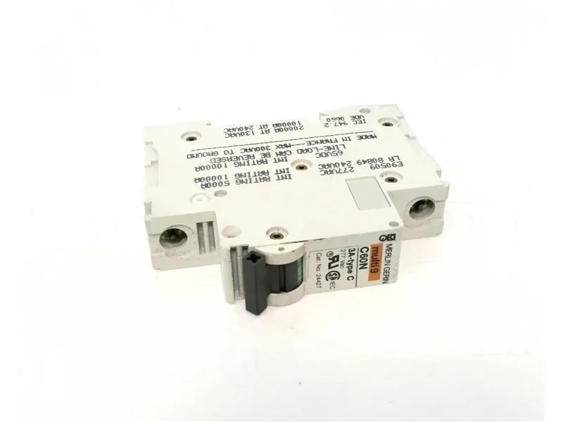 Schneider Electric C60N-1P-3A — 1-Pole MCB (DIN Rail) (image 3)