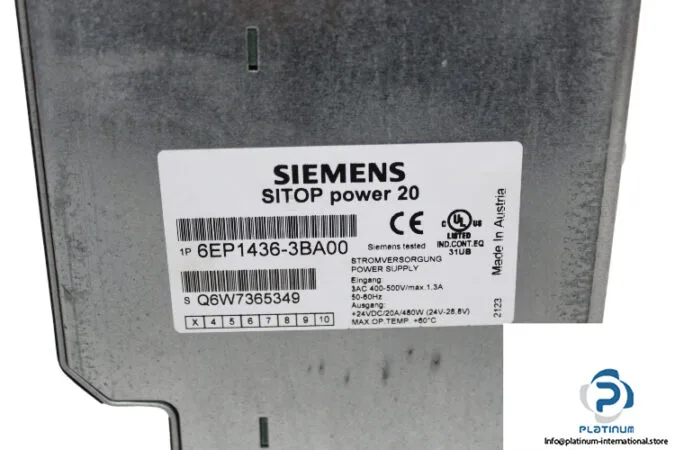 Siemens 6EP1436-3BA00 — DIN Rail Power Supplies (image 5)