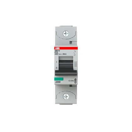 ABB S801U-K10 — 1-Pole MCB (DIN Rail) (image 2)