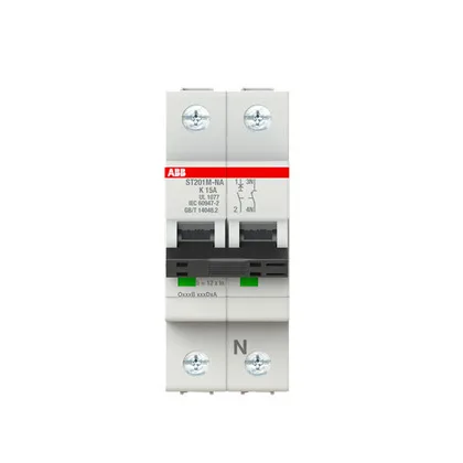 ABB ST201M-K15NA — 1-Pole MCB (DIN Rail) (image 2)