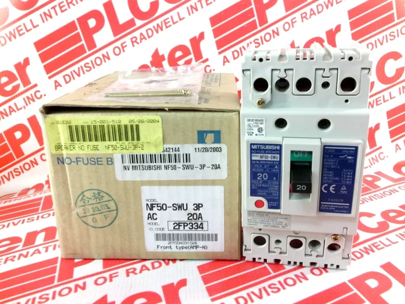 Mitsubishi Electric NF50-SWU3-020 — Molded Case Circuit Breakers (MCCB) (image 2)