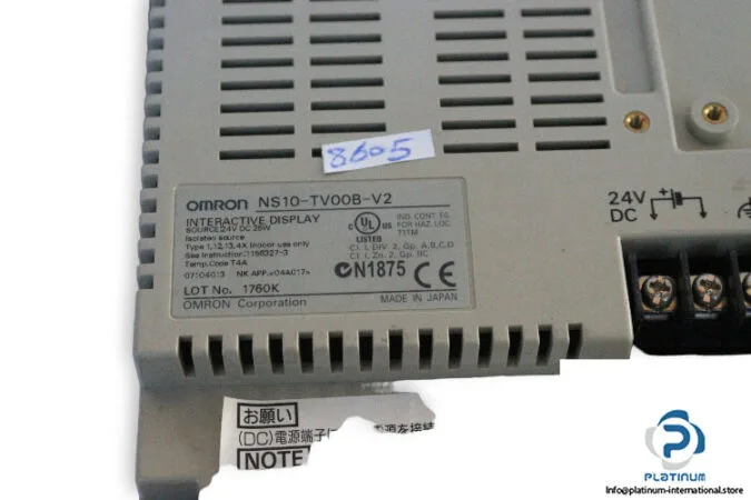 Omron NS10-TV00B-V2 — HMI Operator Interfaces (image 5)