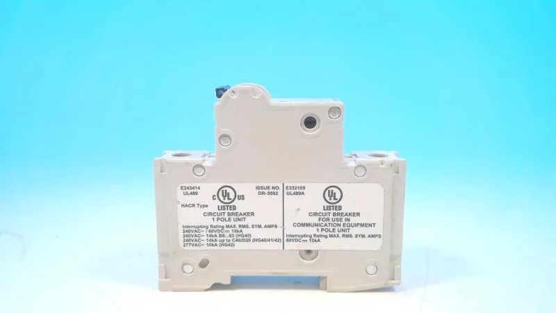 Siemens 5SJ4140-8HG40 — 1-Pole MCB (DIN Rail) (image 3)