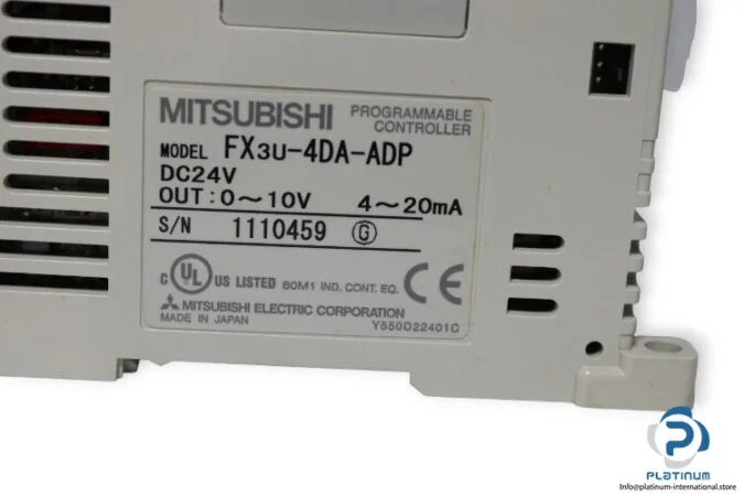 Mitsubishi Electric FX3U-4DA-ADP (image 5)