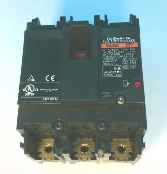 Fuji Electric SA33C-5A — Molded Case Circuit Breakers (MCCB)