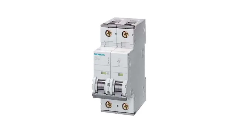 Siemens 5SY5206-7 — 2-Pole MCB (DIN Rail) (image 2)