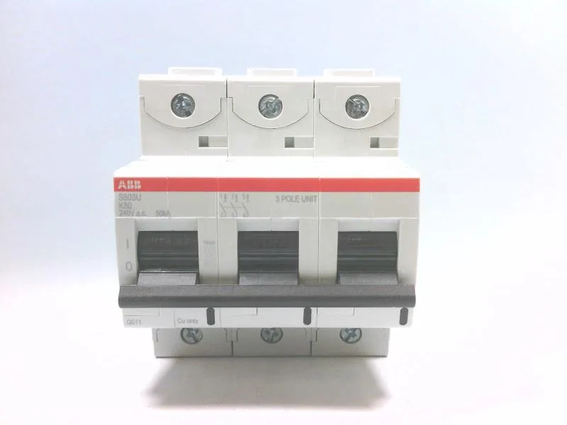 ABB S803U-K80 — 3-Pole MCB (DIN Rail)