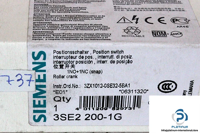 Siemens 3SE2200-1G — Limit Switches (image 4)