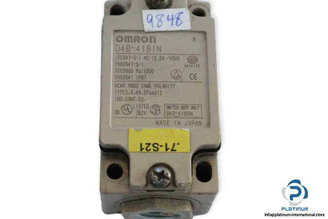 Omron D4B-4181N — Limit Switches (image 4)