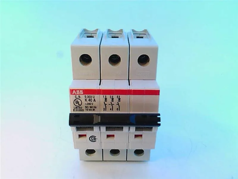 ABB S203U-K40 — 3-Pole MCB (DIN Rail) (image 5)
