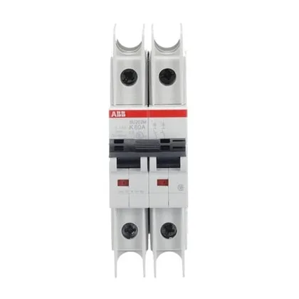 ABB SU202M-K60 — 2-Pole MCB (DIN Rail) (image 2)