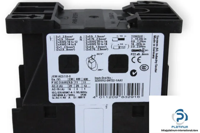 Siemens 3RT2026-1AG20 — Contactors (image 5)