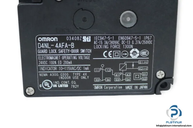 Omron D4NL-4AFA-B — Limit Switches (image 3)
