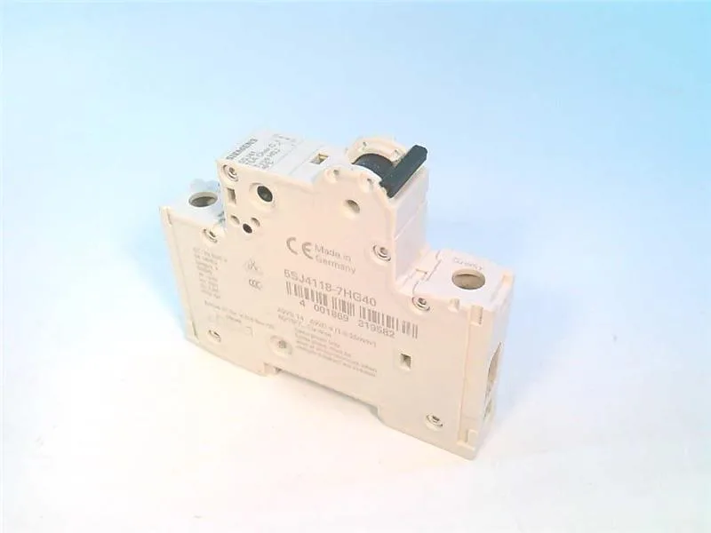 Siemens 5SJ4118-7HG40 — 1-Pole MCB (DIN Rail) (image 4)