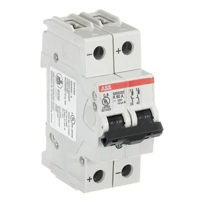 ABB S202UDC-K60 — 2-Pole MCB (DIN Rail) (image 2)