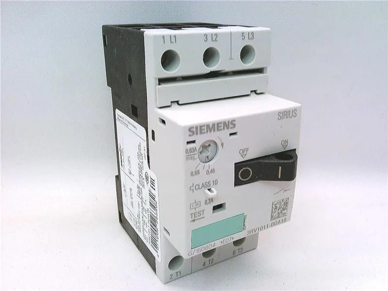Siemens 3RV1011-0GA10 — Motor Protection Circuit Breakers (MPCB)
