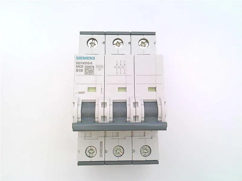 Siemens 5SY4310-6 — 3-Pole MCB (DIN Rail) (image 2)