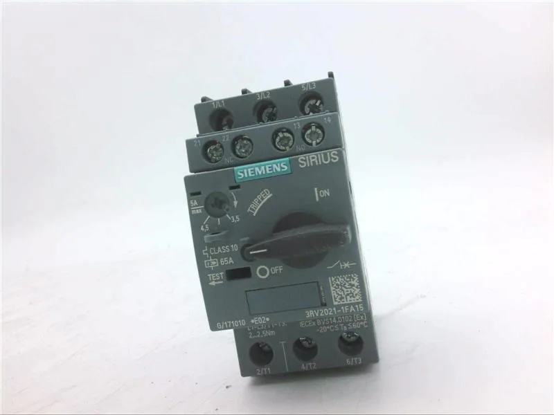 Siemens 3RV2021-1FA15 — Motor Protection Circuit Breakers (MPCB)