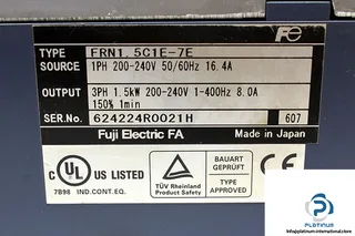 Fuji Electric FRN1.5C1E-7E — AC Drive (VFD) 240V (image 4)