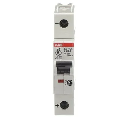 ABB S201UDC-Z20 — 1-Pole MCB (DIN Rail) (image 2)
