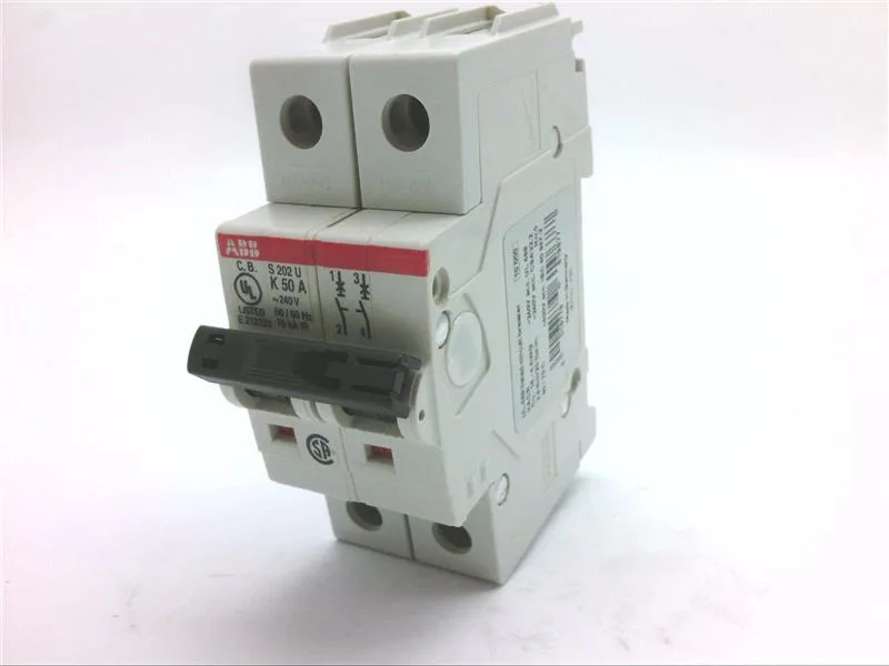 ABB S202U-K50 — 2-Pole MCB (DIN Rail)