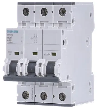 Siemens 5SY6310-7 — 3-Pole MCB (DIN Rail) (image 2)