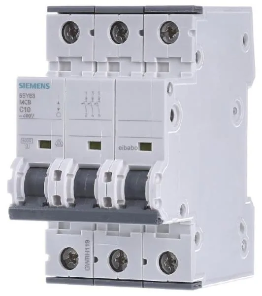 Siemens 5SY6310-7 — 3-Pole MCB (DIN Rail) (image 2)