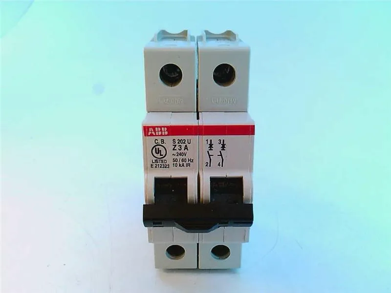 ABB S202U-Z3 — 2-Pole MCB (DIN Rail) (image 3)