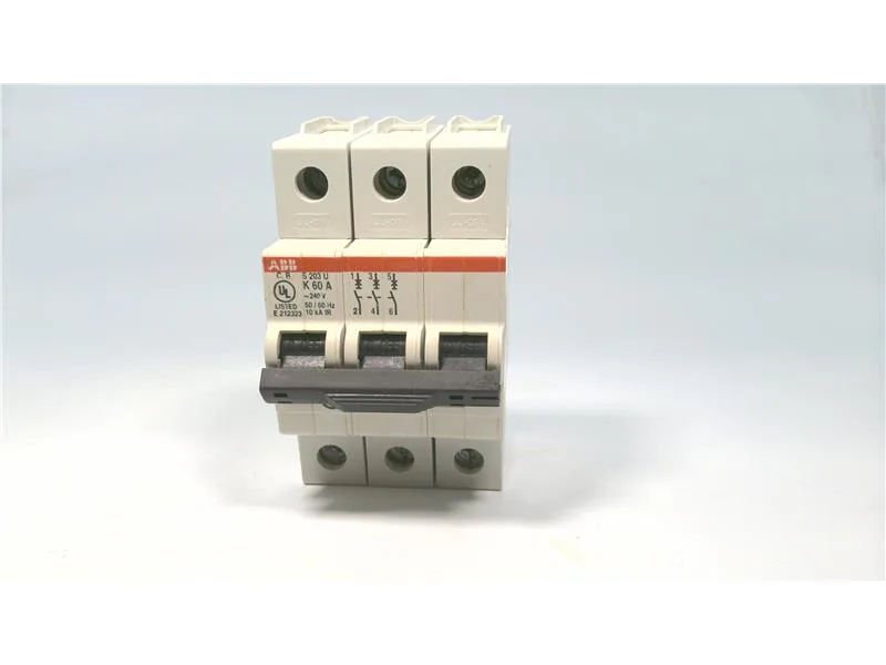 ABB S203U-K60 — 3-Pole MCB (DIN Rail) (image 2)