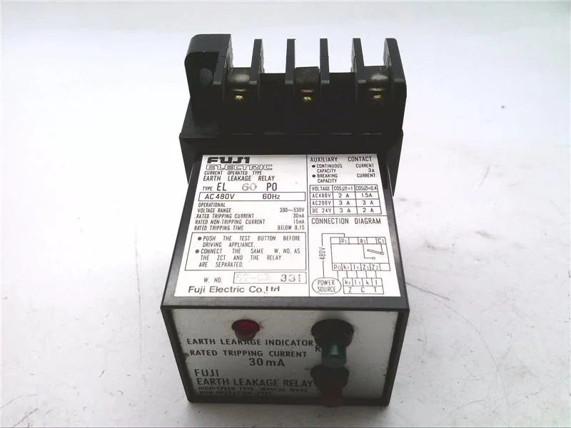 Fuji Electric EL60P0-30MA-V4 — Residual Current Breakers (RCCB/RCBO) (image 2)