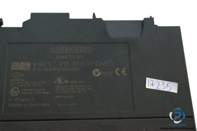 Siemens 6ES7315-6FF01-0AB0 — PLCs (Programmable Logic Controllers) (image 5)