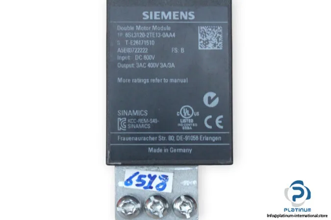 Siemens 6SL3120-2TE13-0AA4 — AC Drive (VFD) 600V (image 4)