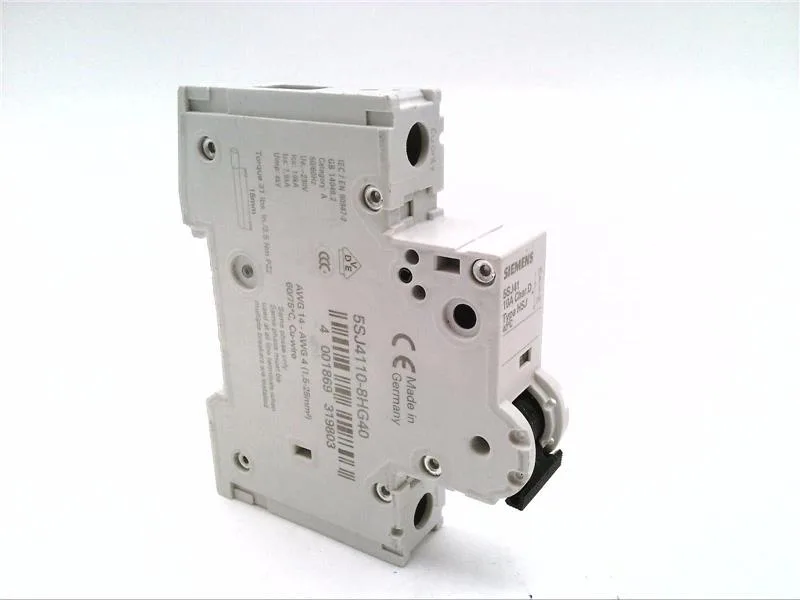 Siemens 5SJ4110-8HG40 — 1-Pole MCB (DIN Rail) (image 5)