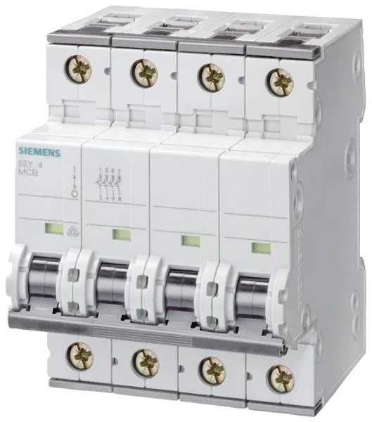 Siemens 5SY6416-8 — 4-Pole MCB (DIN Rail)