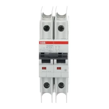 ABB SU202M-K32 — 2-Pole MCB (DIN Rail)