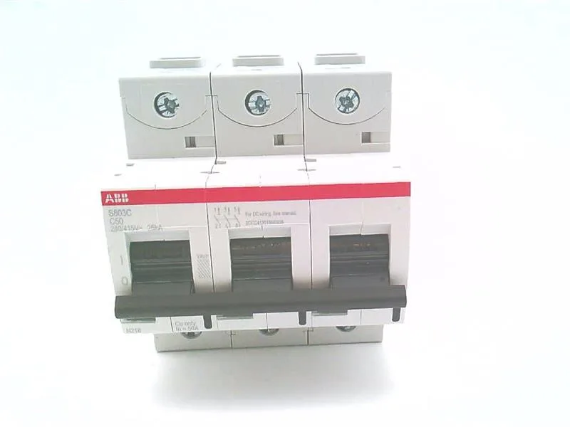 ABB S803C-C50 — 3-Pole MCB (DIN Rail) (image 4)