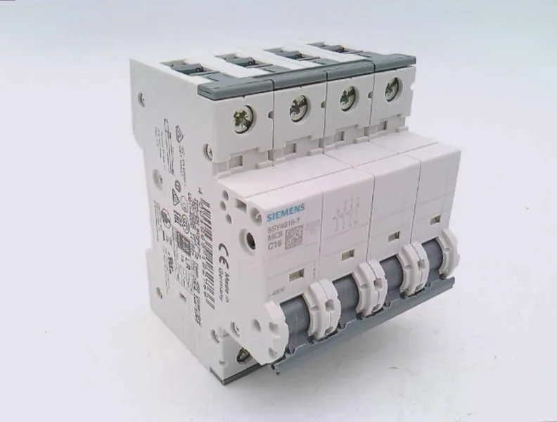 Siemens 5SY4616-7 — 4-Pole MCB (DIN Rail) (image 2)