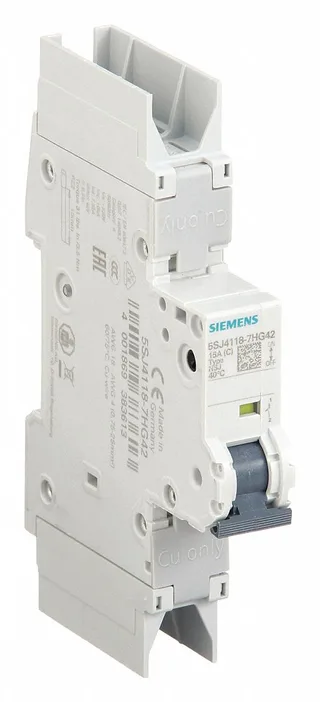 Siemens 5SJ4118-7HG42 — 1-Pole MCB (DIN Rail) (image 2)