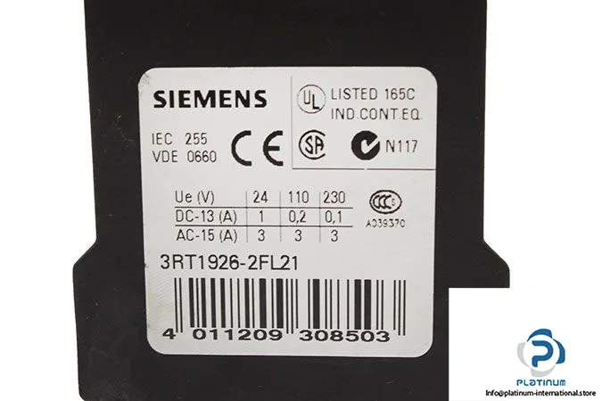 Siemens 3RT1926-2FL21 — Contactors (image 5)