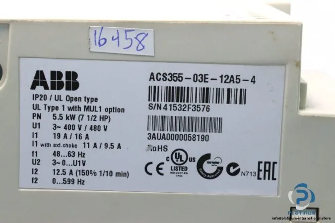 ABB ACS355-03E-12A5-4 — AC Drive (VFD) 480V (image 5)