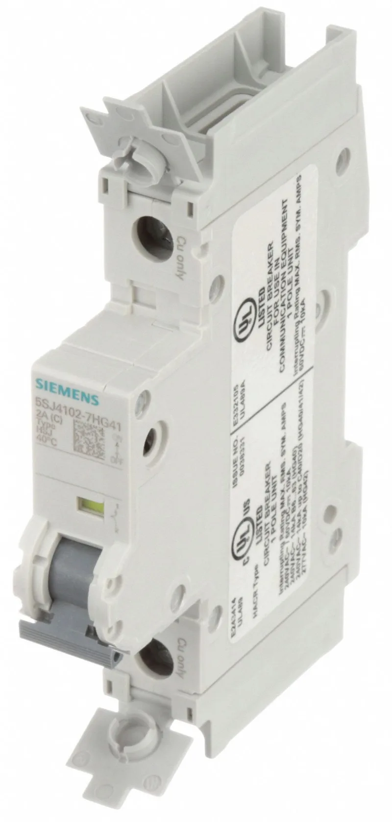 Siemens 5SJ4102-7HG41 — 1-Pole MCB (DIN Rail) (image 4)